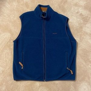 Fleece Patagonia navy and brown vest